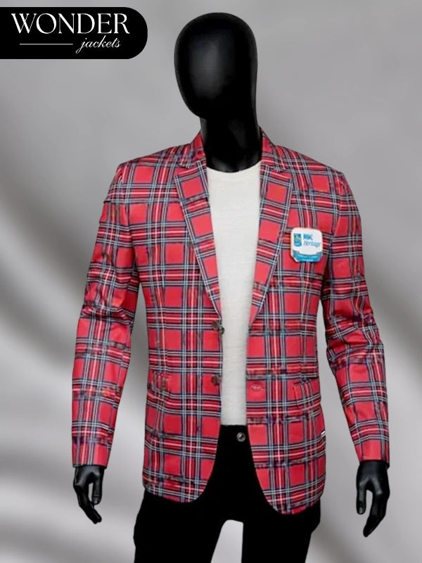 RBC Heritage Tartan Plaid Check Printed Jacket