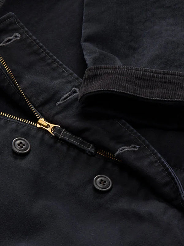 RRL Black Cotton Deck Jacket