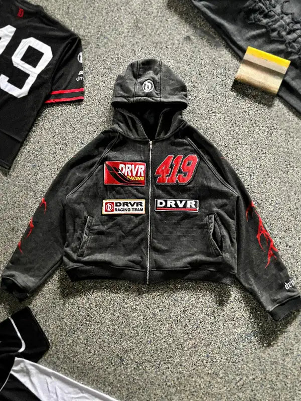 Raceway Zip Up 419 Driver Hoodie