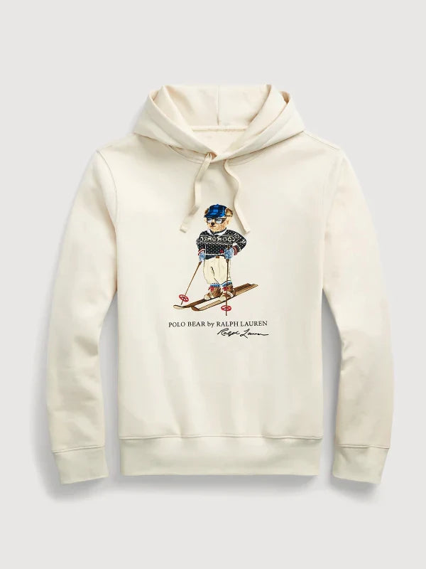 Ralph Lauren Polo Bear Cream Fleece Hoodie