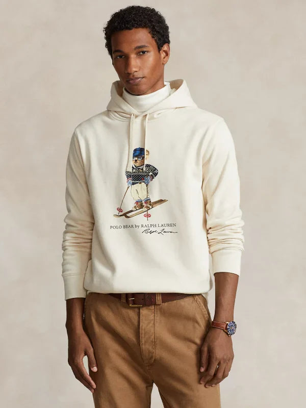 Ralph Lauren Polo Bear Fleece Hoodie Cream