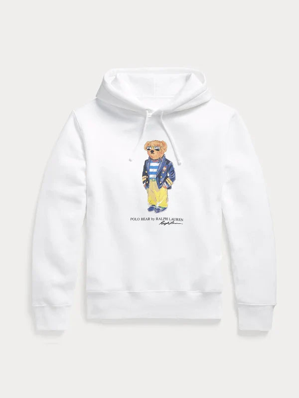 Ralph Lauren Polo Bear Fleece Hoodie White