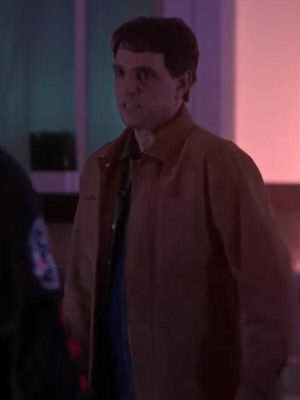 Ralph Macchio Cobra Kai S06 Brown Suede Jacket