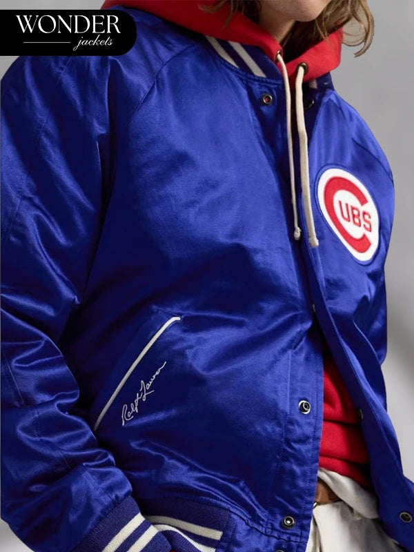 Ralph Lauren Cubs Blue Varsity Jacket