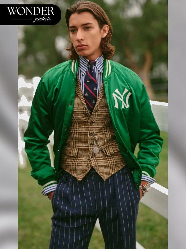 MLB 도쿄 시리즈 폴로 랄프 로렌 양키스 새틴 재킷