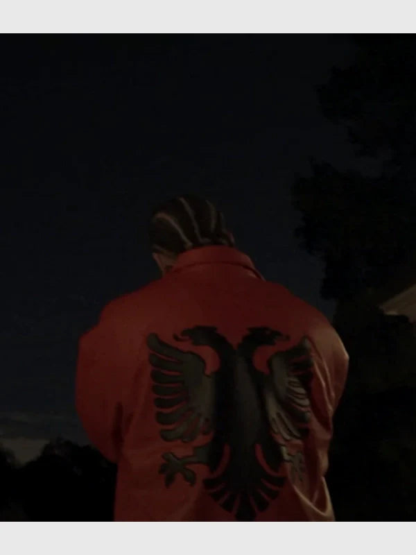 Red Albanian Leather Jacket