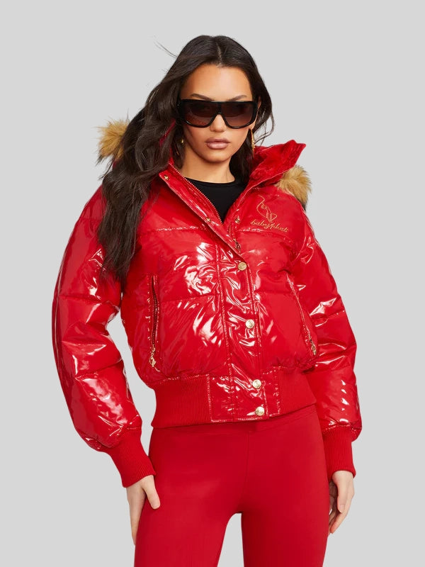 Red Baby Phat Puffer Jacket