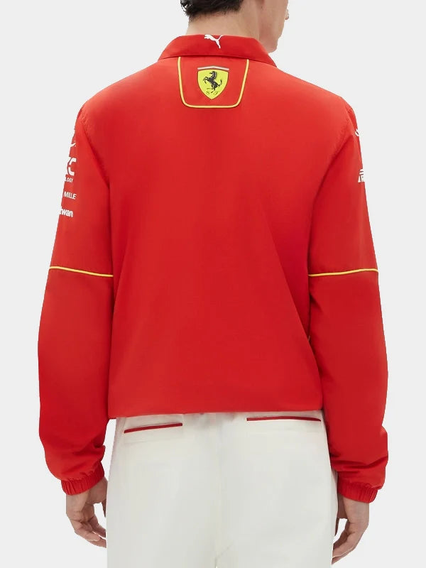 Red Puma Scuderia Ferrari F1 2024 Team Coach Jacket