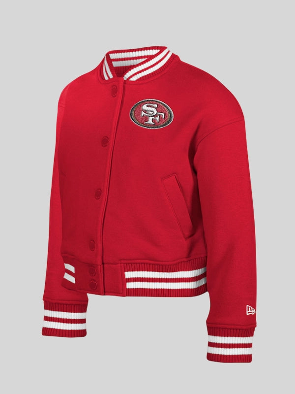 Red San Francisco 49ers Chenille Applique Jacket