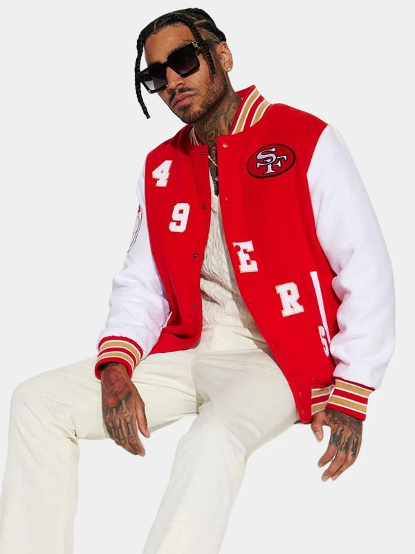 Red and White 49ers Jacket