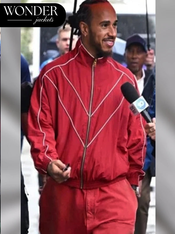 Red Track Lewis Hamilton Jacket