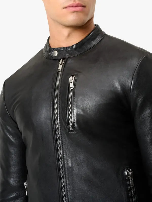 Ricano Carlo Black Leather Jacket