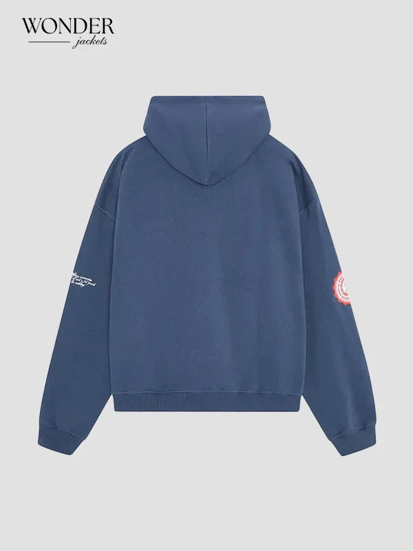 Riot Oversized Blue Hoodie