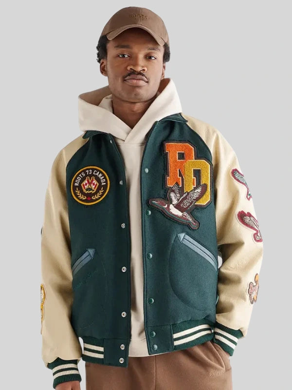 Roots Outdoor 24 Varsity Bomber Jacket