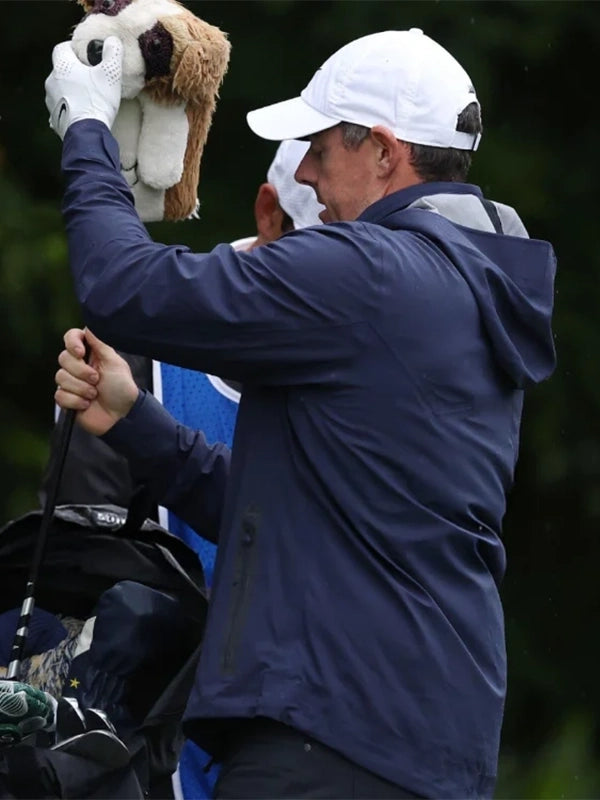 Rory McIlroy Amgen Irish Rain Jacket Blue