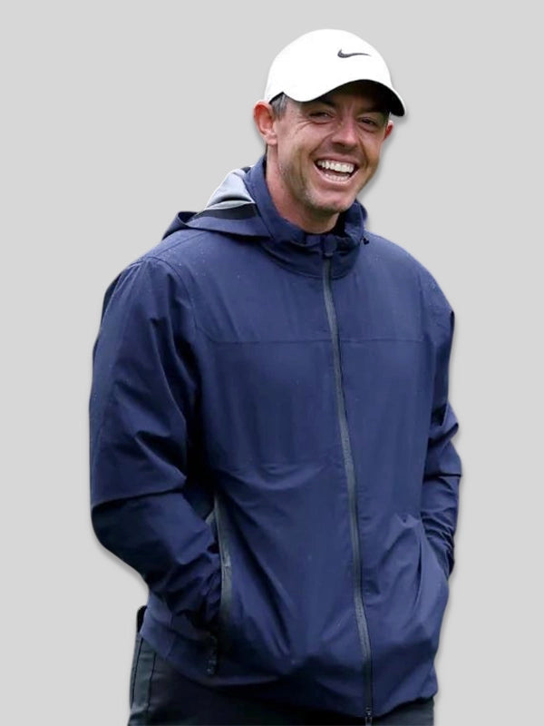Rory McIlroy Blue Rain Jacket