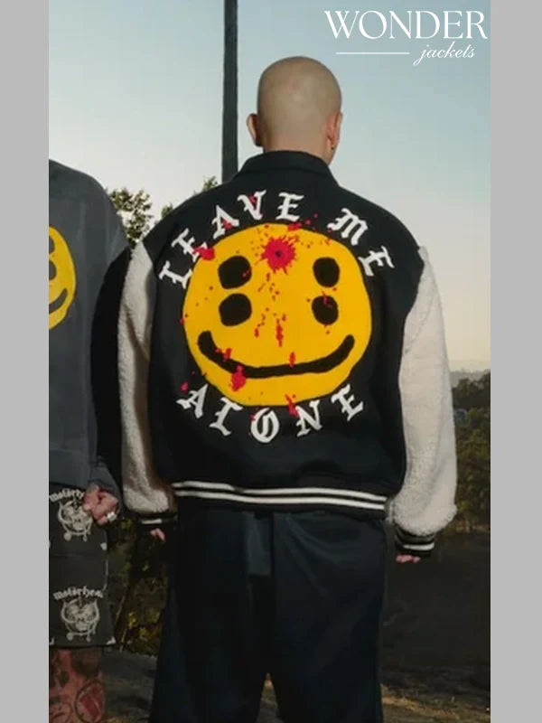 SAINT Mxxxxxx x Cactus Plant Flea Market Leave Me Alone Varsity Jacket