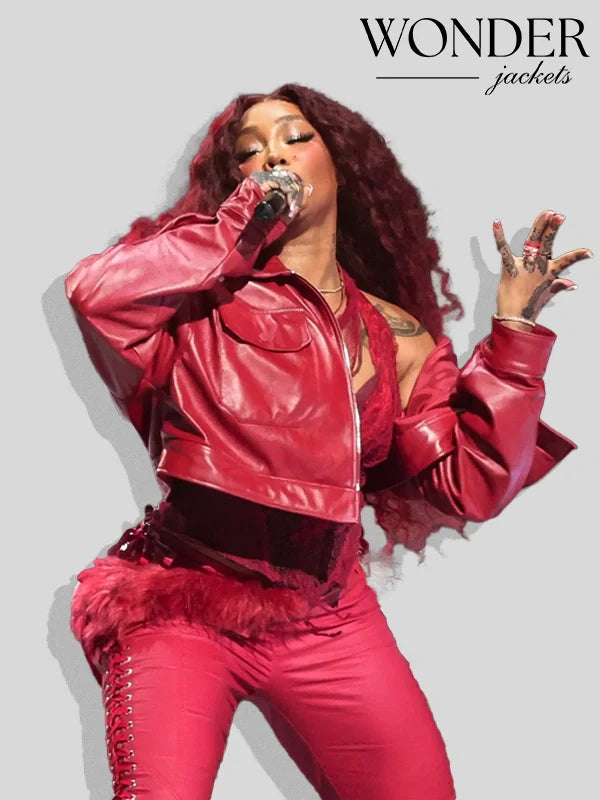 SZA Leather Jacket Super Bowl LIX Halftime Show