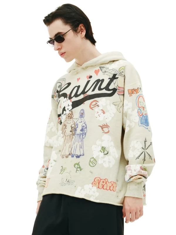 Saint Michael Denim Tears Hoodie