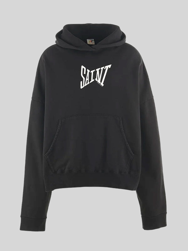 Saint Michael Ribbon Saint Hoodie Black