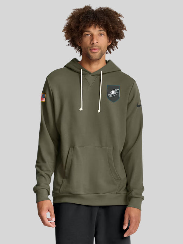 Salute to Service 2025 Philadelphia Eagles Dri fit Hoodie Sweatshirt