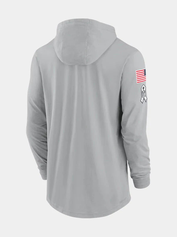 Salute to Service Denver Broncos Long Sleeve Hooded T-Shirt