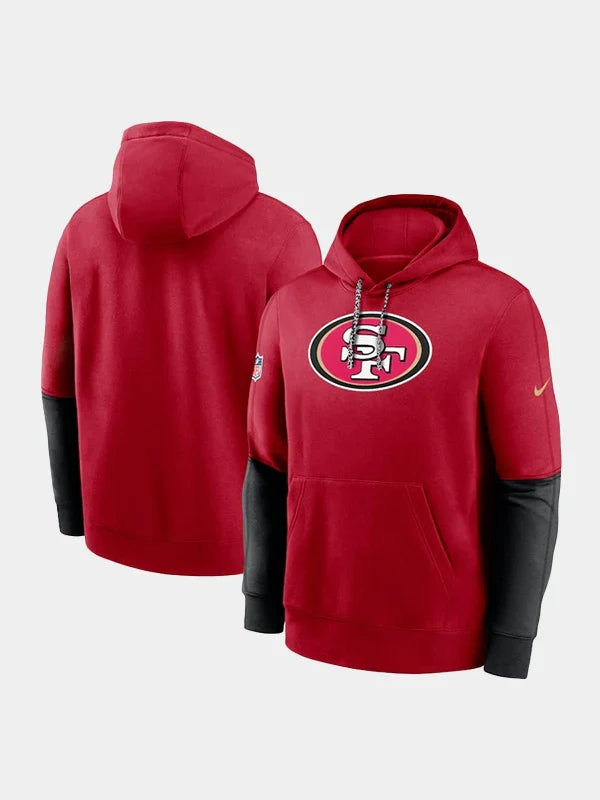 San Francisco 2024 Sideline Club Pullover Hoodie Red