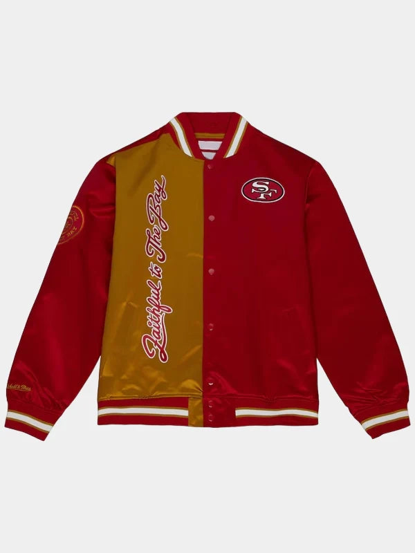 San Francisco 49ers Faithful to the Bay Satin Full-Snap Jacket