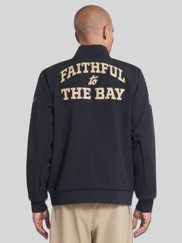 San Francisco 49ers Nike 2025 Rivalries Sideline Black Jacket