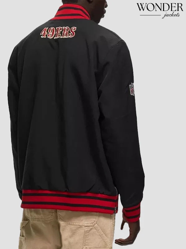 San Francisco 49ers Nike Black Bomber Jacket