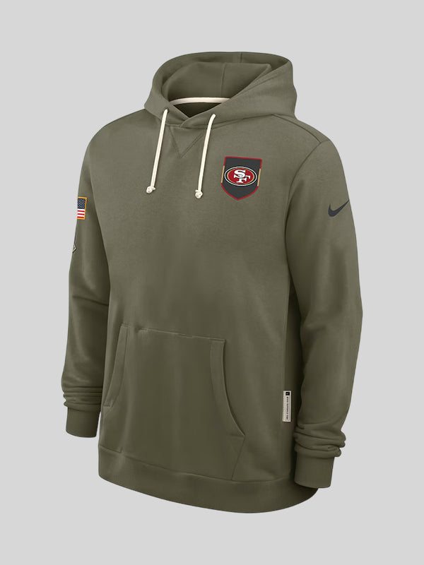 San Francisco 49ers Salute to Service Hoodie 2025