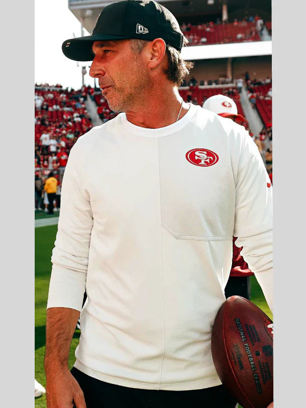 San Francisco 49ers Kyle Shanahan Long Sleeve Shirt White