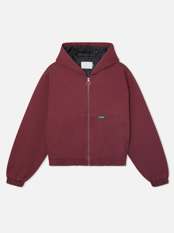 Scuffers Stained Work Jacket Burgundy