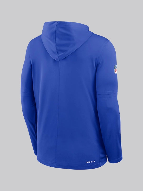 Sean McVay LA Rams Sideline Blue Hoodie T-Shirt