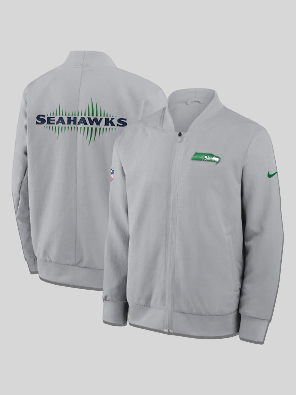Seattle Seahawks Nike 2025 Rivalries Sideline Bomber Jacket