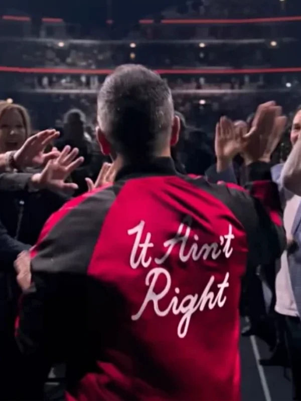 Sebastian Maniscalco It Aint Right Red Black Jacket