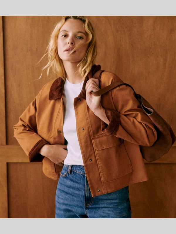 Sezane Marion Jacket Brown