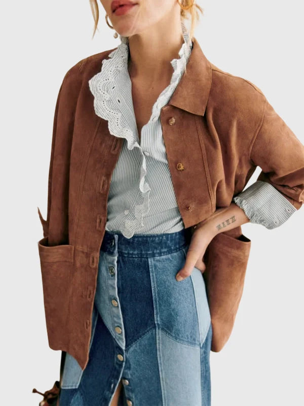 Sezane Suede Jacket