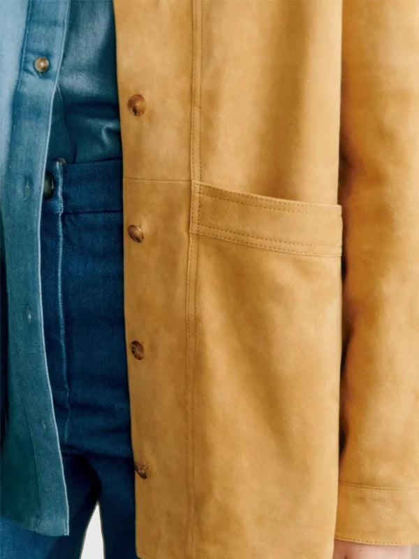 Sezane Will Jacket Mustard