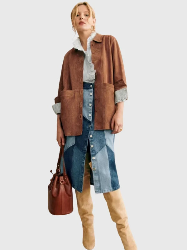 Sezane Will Suede Jacket