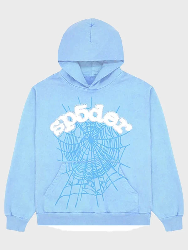 Sky Blue Sp5der Hoodie