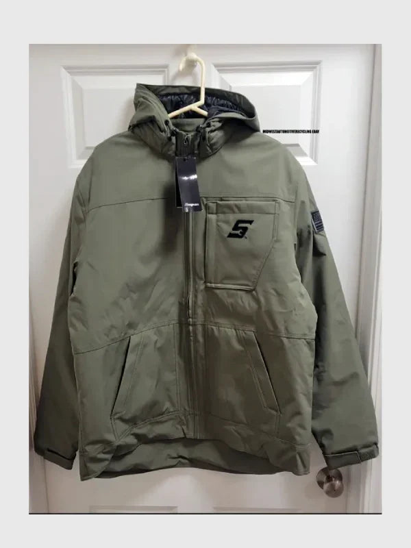 Snap-On-Green-Hooded-Jacket