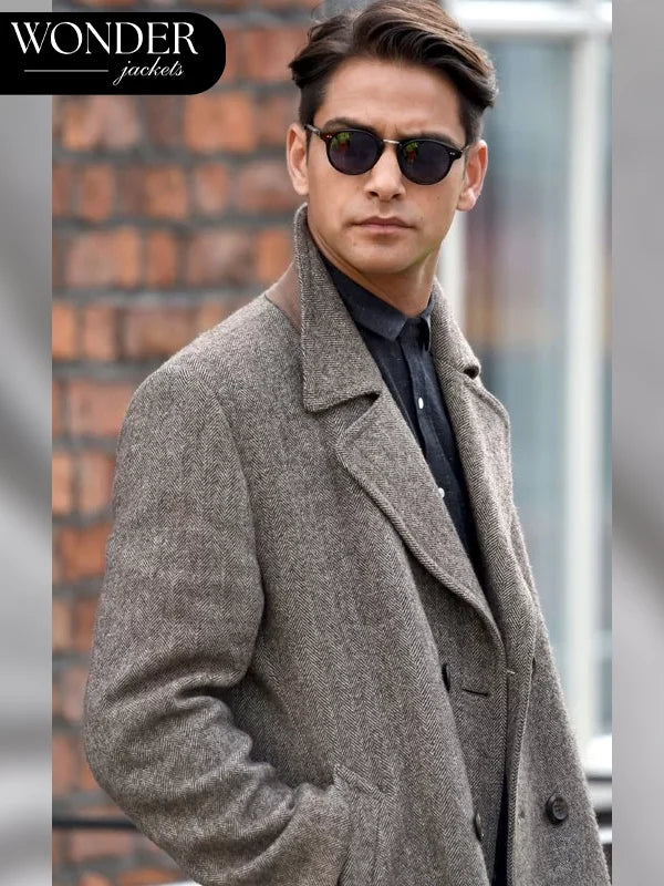 Snatch Albert Hill Grey Wool Coat