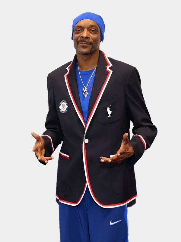 Snoop Dogg Team USA Opening Ceremony Blue Blazer