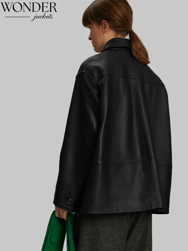 Soeur Vincenzo Leather Jacket Black