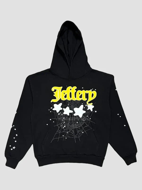 Sp5der Jeffery Hoodie Black