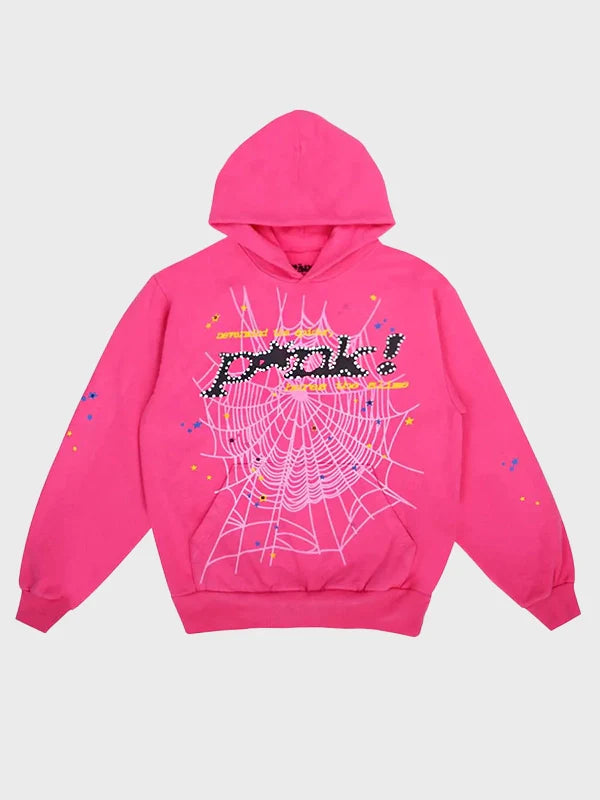 Sp5der Pink Hoodie