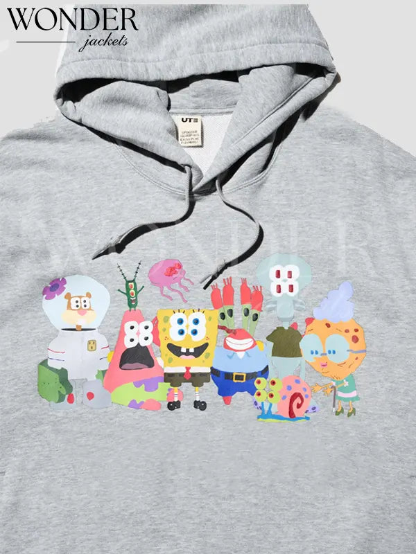 SpongeBob x Cactus Plant Flea Market Grey Hoodie