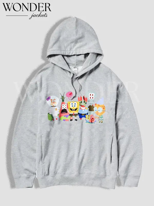 SpongeBob x Cactus Plant Flea Market Hoodie Grey