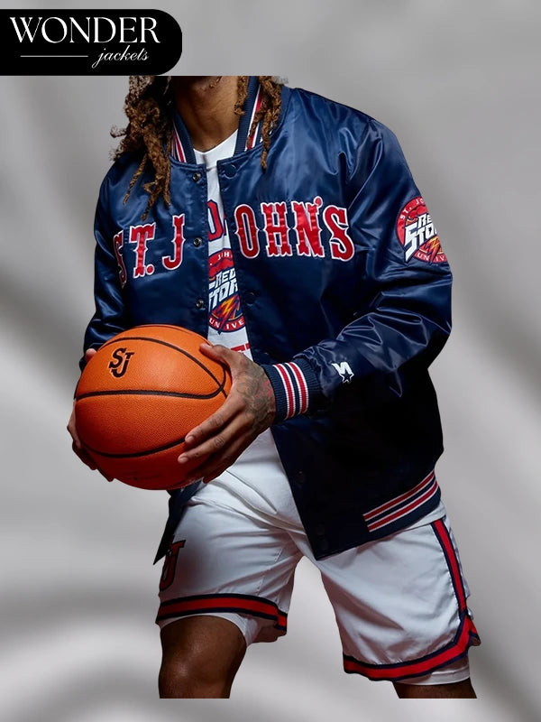 St Johns Big East Basketball Blue Starter Jacket